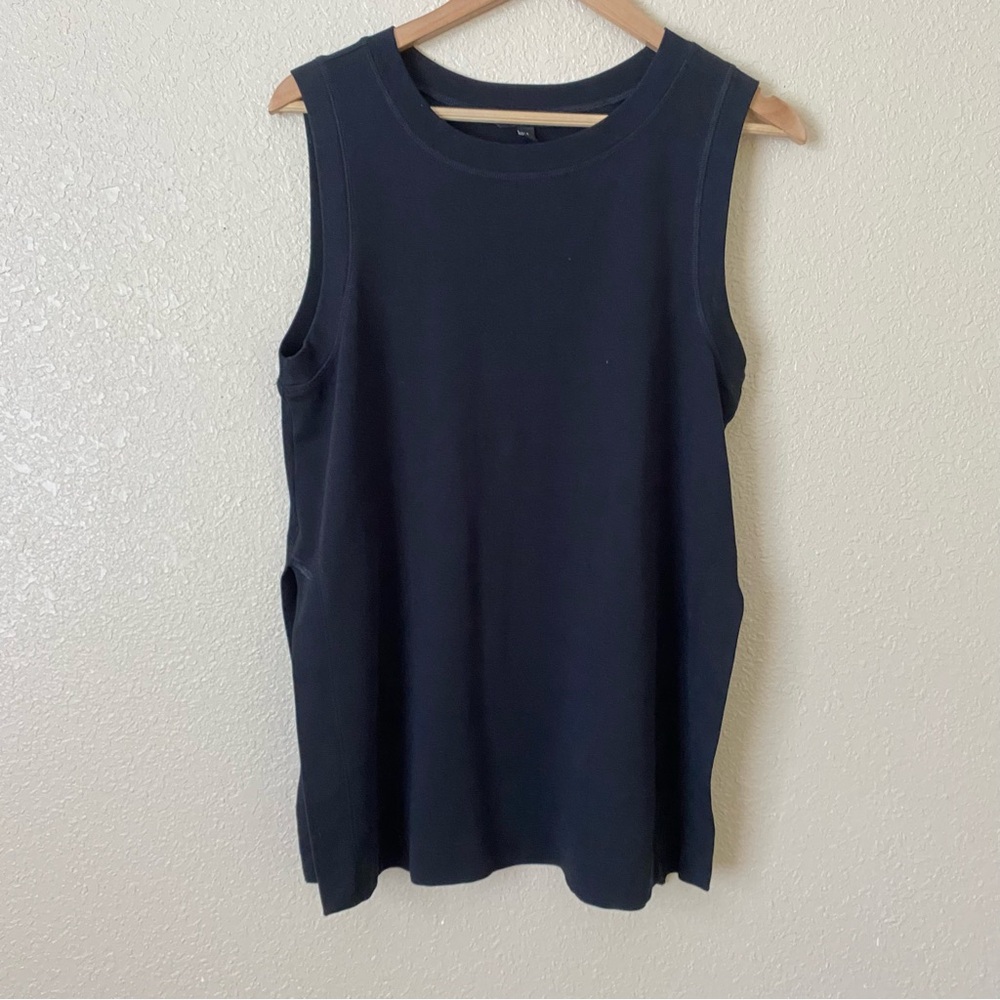 Banana Republic Black Side Slits Tank Top